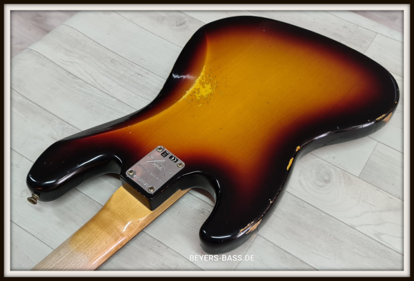 Fender Custom Shop LTD 60s Jazz Bass, Relic 3 Tone Sunburst, Limited Edition *B-Ware*